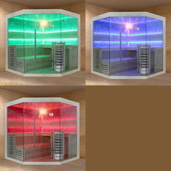 AWT Sauna E1211A populier 220x220 9kW EOS Cubo