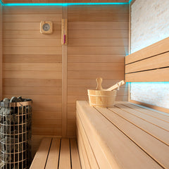 AWT Sauna E1604B Hemlock 180x150 9kW TheWall Bi-O