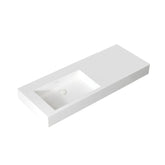 StoneArt Wastafel LP4512-0L - wit mat - 120x48