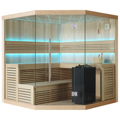 AWT Sauna B1111B Hemlock 200x200 9kW EOS BiO-Cubo