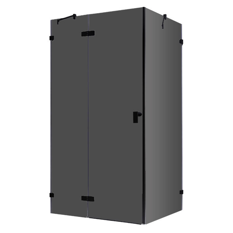 AWT Duschabtrennung LAS1200-B schwarz 120x90 links