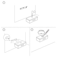 Differnz countertop for washbasin 40x25x10cm