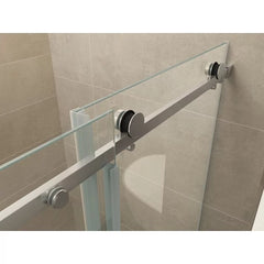 Slide nis schuifdeur dubbel 1800 x 2000 x 8 mm nano helder glas/chroom