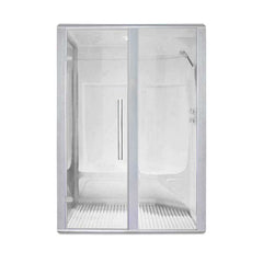 AWT Dampfsauna S200B alu 146x131 rechts