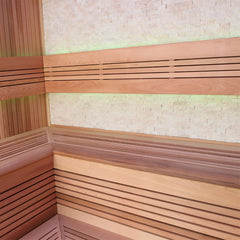 AWT Sauna B1243 XL rote Zeder 220x220 9kW EOS BiO-Max