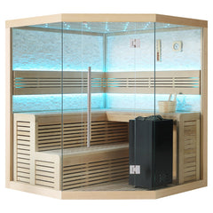 AWT Sauna B1101C Hemlock 180x180 9kW EOS BiO-Cubo