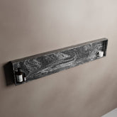 MONDIAZ EASY Nis 149,5x29,5cm in solid surface kleur Lava. 1 vak geschikt voor in- of opbouw