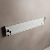 MONDIAZ EASY Nis 149,5x29,5cm in solid surface kleur Opalo. 1 vak geschikt voor in- of opbouw