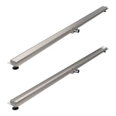 BRAUER Douchegoot met multifunctioneel rooster en flens 7 x 180 RVS geborsteld