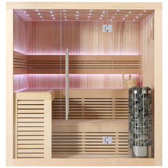 AWT Sauna E1112B Hemlock 200x170 9kW Cilindro