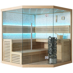 AWT Sauna E1101B Hemlock 200x200 9kW Cilindro