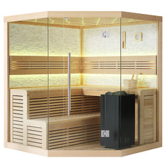 AWT Sauna B1101C Hemlock 180x180 9kW EOS BiO-Cubo