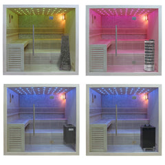 AWT Sauna E1102B Pappelholz 200x170 9kW Cilindro