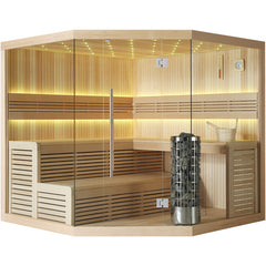 AWT Sauna E1111A Hemlock 220x220 9kW Cilindro