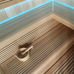 AWT Sauna E1111A Hemlock 220x220 ohne Ofen