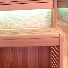 AWT Sauna B1242 XL rote Zeder 250x250 12kW EOS BiO-Max