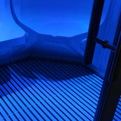 AWT Dampfsauna S200C alu 131x131 rechts