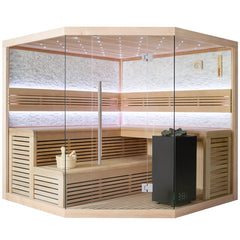 AWT Sauna B1101A Hemlock 220x220 9kW Virta Bi-O