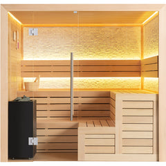 AWT Sauna E1603XL Hemlock 240x200 10.8kW Virta Bi-O