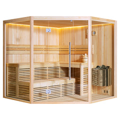 AWT Sauna B1806A Pinienholz 220x220 9kW Viking Bi-O