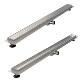 BRAUER Douchegoot met multifunctioneel rooster en flens 7 x 120 RVS geborsteld