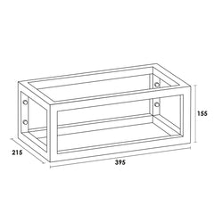 Brauer Edition fonteinset 40x22cm Wit Incl. Toebehoren en Frame Geborsteld Koper PVD