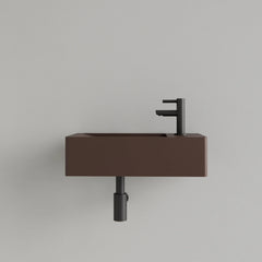 Gliss Design Freya Solid Marble Fountain Matte Choco Brown - 40x22x10 cm