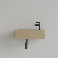 Fontein Gliss Design Freya Solid Marble Mat Cappuccino - 40x22x10 cm