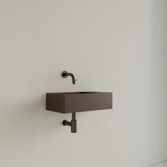 Gliss Design Freya Solid Marble Fountain Matte Choco Brown - 40x22x10 cm