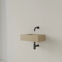 Fontein Gliss Design Freya Solid Marble Mat Cappuccino - 40x22x10 cm