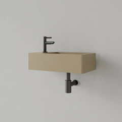 Fontein Gliss Design Freya Solid Marble Mat Cappuccino - 40x22x10 cm