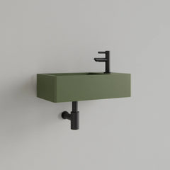 Fontein Gliss Design Freya - Solid Marble - Mat olijfgroen