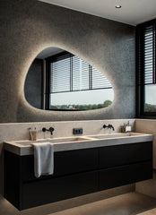 Hipp Design 13600 organische spiegel met backlight en spiegelverwarming