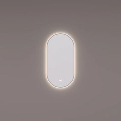 Hipp Design 14900 ovaal rechte spiegel met indirecte LED en spiegelverwarming