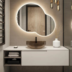 Hipp design 18000 organische spiegel met LED verlichting en spiegelverwarming