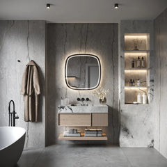 Hipp Design Phantom Deens ovale spiegel met verlichting en verwarming