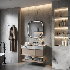 Hipp Design Phantom Deens ovale spiegel met verlichting en verwarming