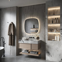 Hipp Design Phantom Deens ovale spiegel met verlichting en verwarming