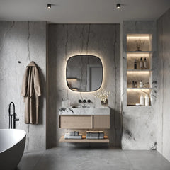 Hipp Design Phantom Deens ovale spiegel met verlichting en verwarming