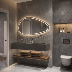 Hipp Design Phantom organische spiegel met verlichting en verwarming