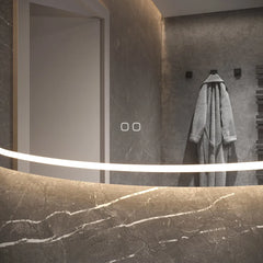 Hipp Design Phantom organische spiegel met verlichting en verwarming