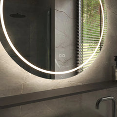 Hipp Design Phantom ronde spiegel met verlichting en verwarming