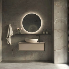 Hipp Design Phantom ronde spiegel met verlichting en verwarming