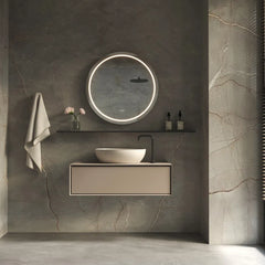 Hipp Design Phantom ronde spiegel met verlichting en verwarming