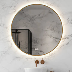 Hipp Design 13500 ronde spiegel met LED en spiegelverwarming