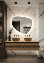 Hipp Design 17000 organische spiegel met LED en spiegelverwarming