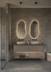 Hipp Design 22001 spiegel organisch met led verlichting