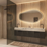 Hipp Design Phantom spiegel organisch met LED verlichting en spiegelverwarming