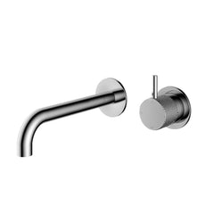 Hotbath Cobber X CX105EXT18 afbouwdeel voor inbouw wastafelkraan - uitloop 18cm - Geborsteld Zwart PVD