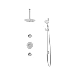 Hotbath IBS1 Buddy inbouw doucheset - ronde 3 standen handdouche - 25cm hoofddouche - plafondbuis 30cm - zonder glijstang - Chroom